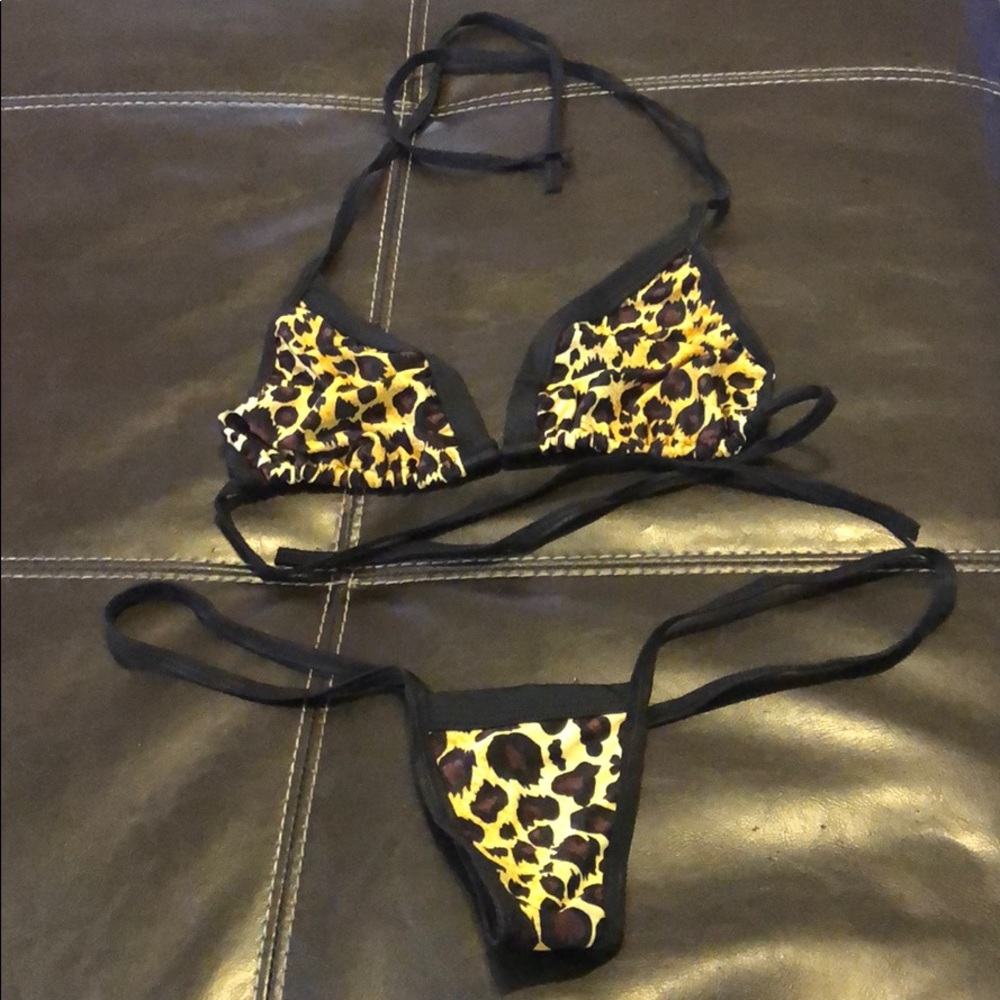 Animal print bikini